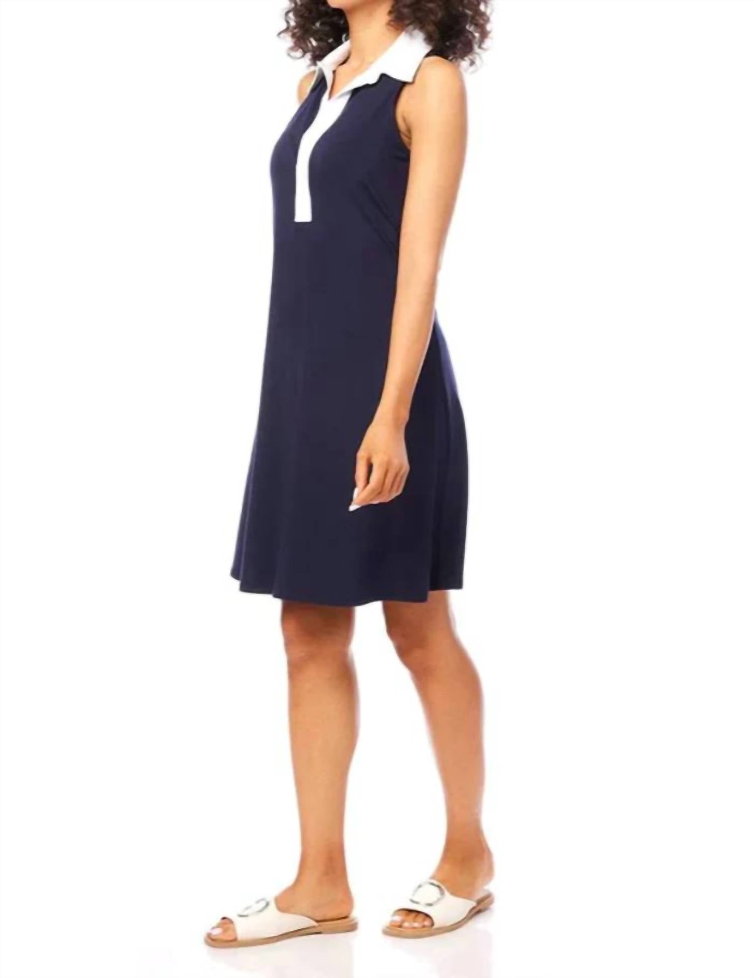 Karen Kane - Contrast Placket Mini Dress