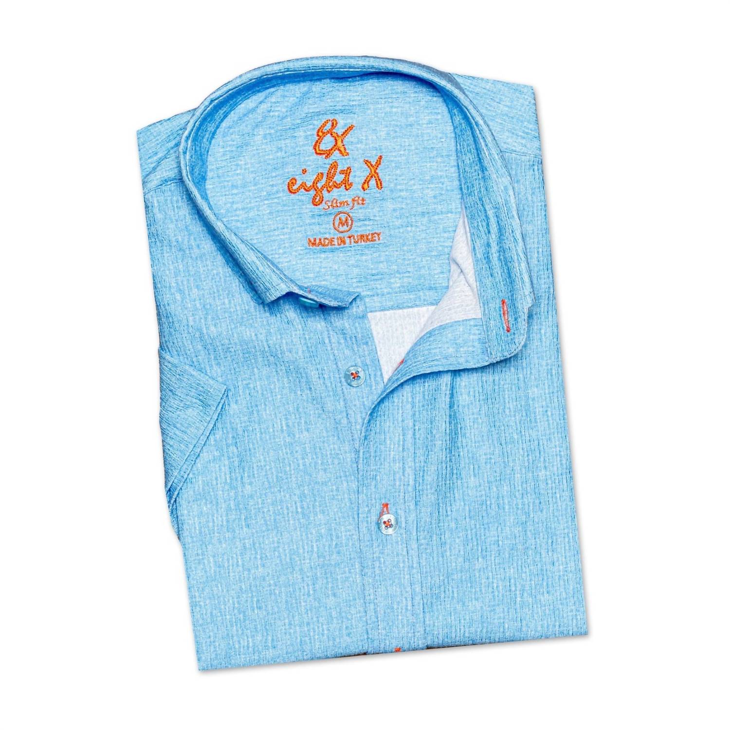 Eight X - Seersucker Short Sleeve Button Down