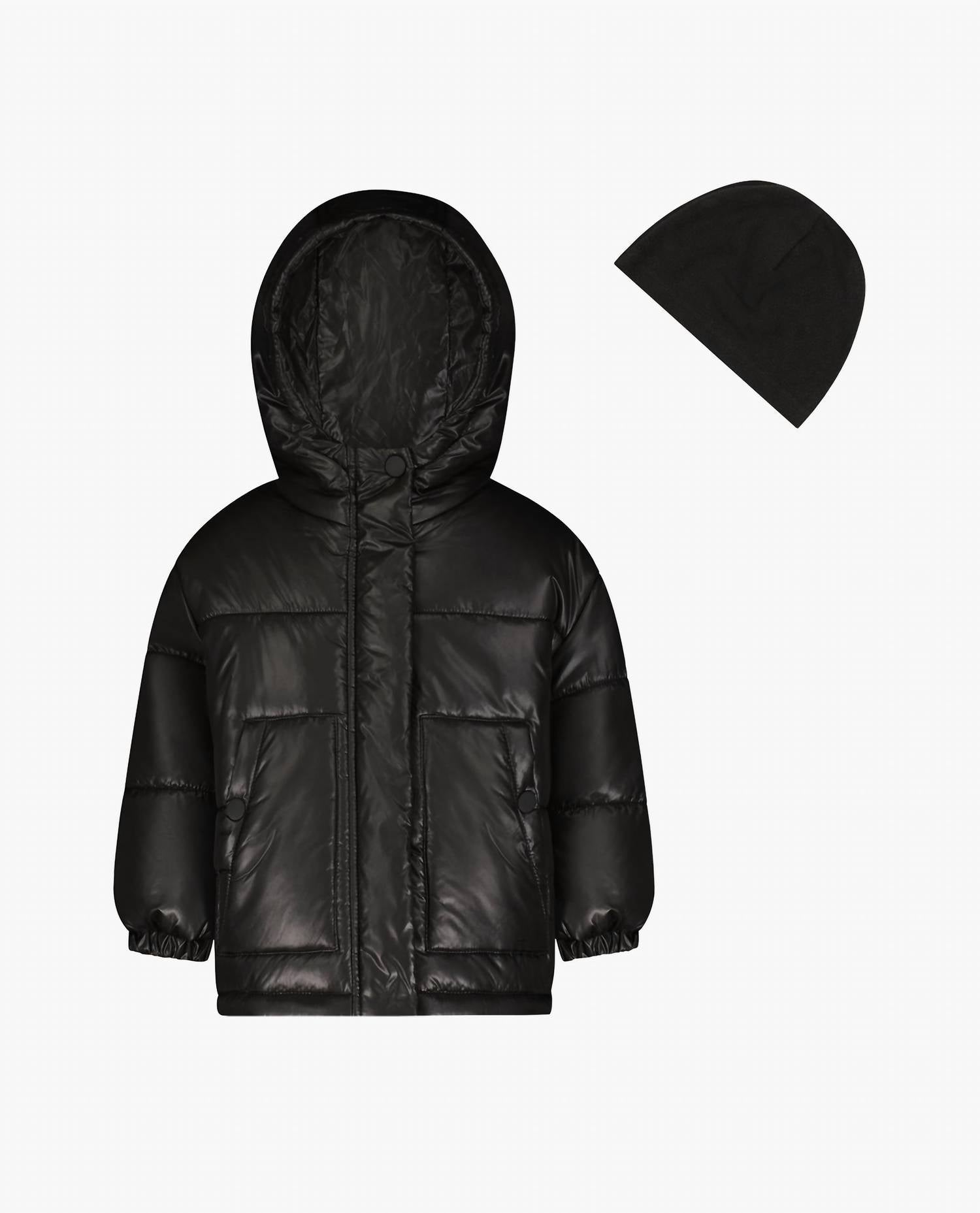 London Fog - Toddler Girls Zip-front Heavy Weight Puffer Jacket