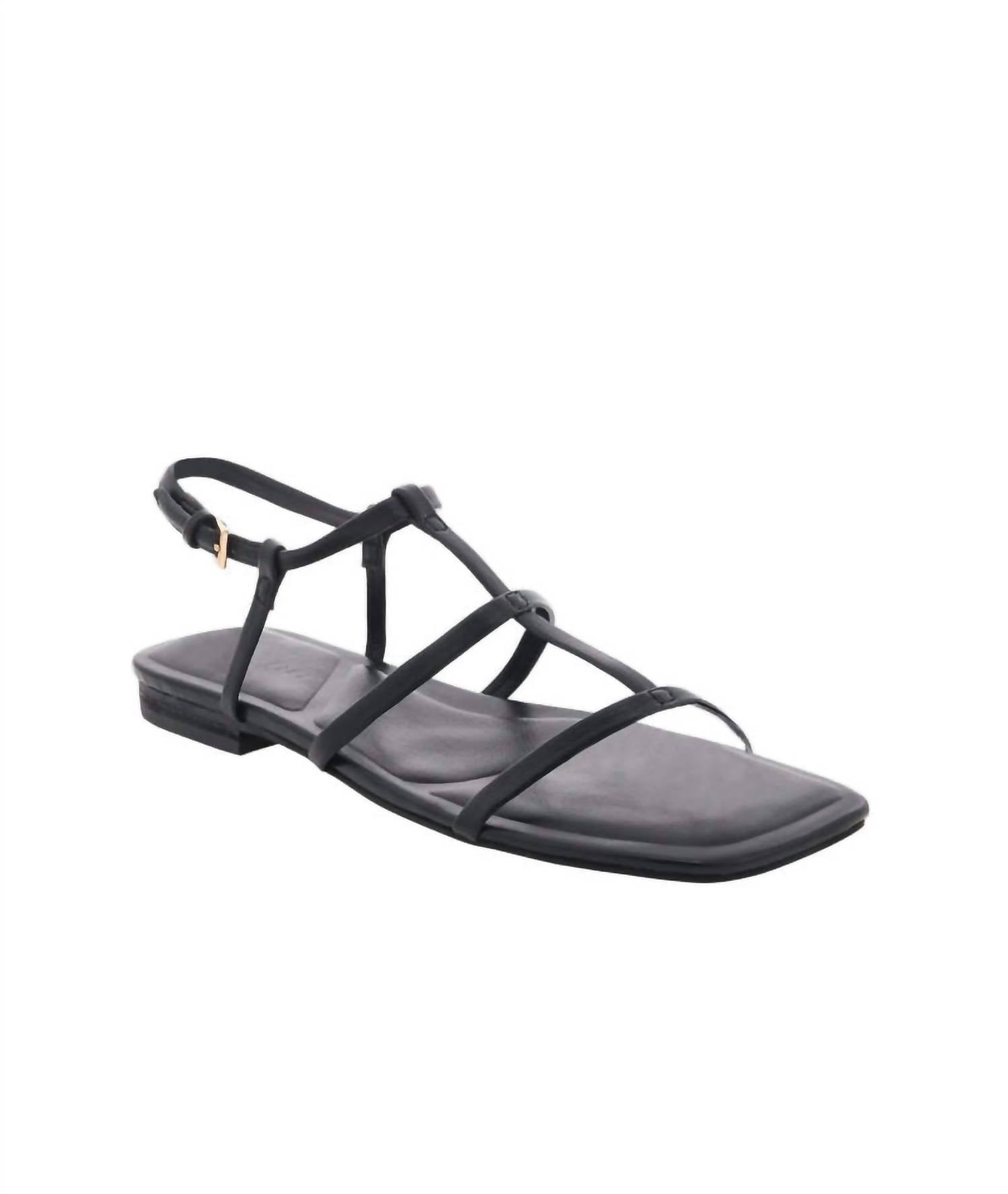 BiLLiNi Women's Acacia Ankle Strap Sandal in black - women's sandal - detail view