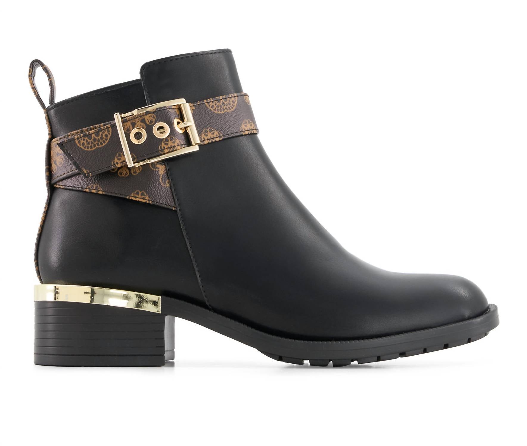Andrea - Women's Fashion Booties With Ankle Buckle