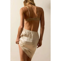 Only Hearts - Silk Charmeuse Knee Length Skirt