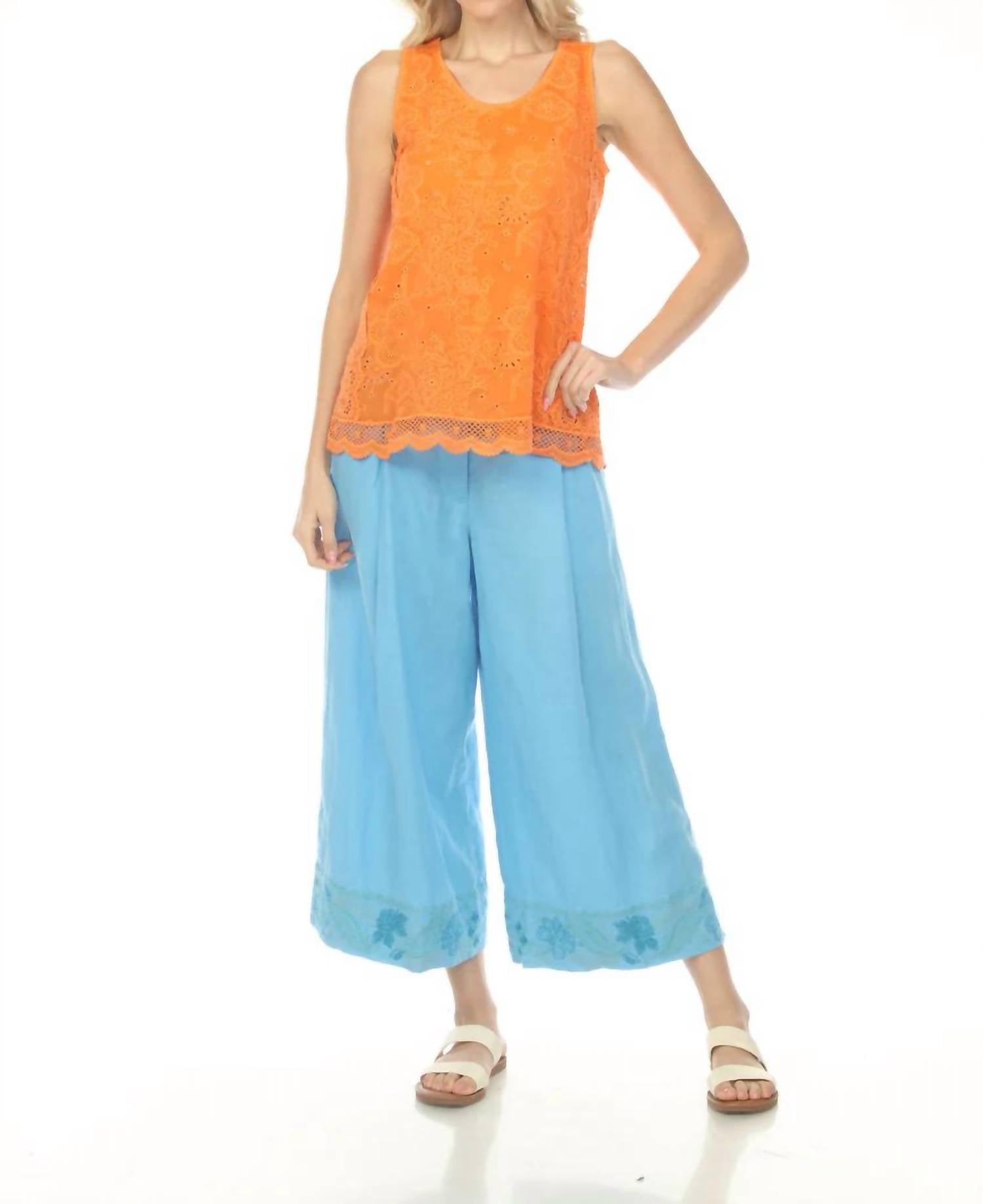 Johnny Was WAYNE TANK ELIZA in firecracker - women's tank top - view 6