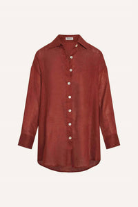 Vitamin A - Playa Linen Boyfriend Shirt