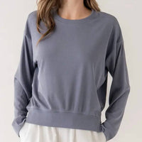 Elle Grey - Julia Asymmetric Hem Sweatshirt