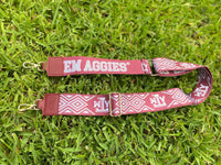 Desden - Women's Texas A And M 2" Wide Printed Purse Strap