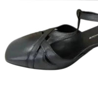 Michele Lopriore Women's Yeti Vitello Block Heel Adjustable Strap Sandals in black - women's sandal - alternate view