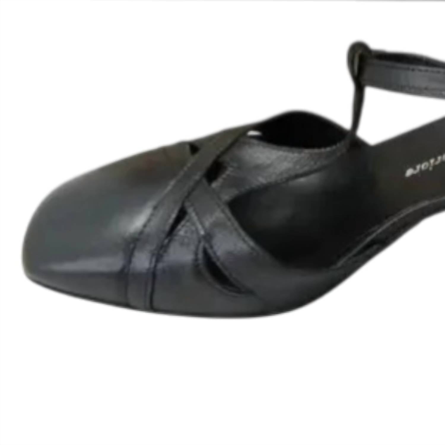 Michele Lopriore Women's Yeti Vitello Block Heel Adjustable Strap Sandals in black - women's sandal - alternate view