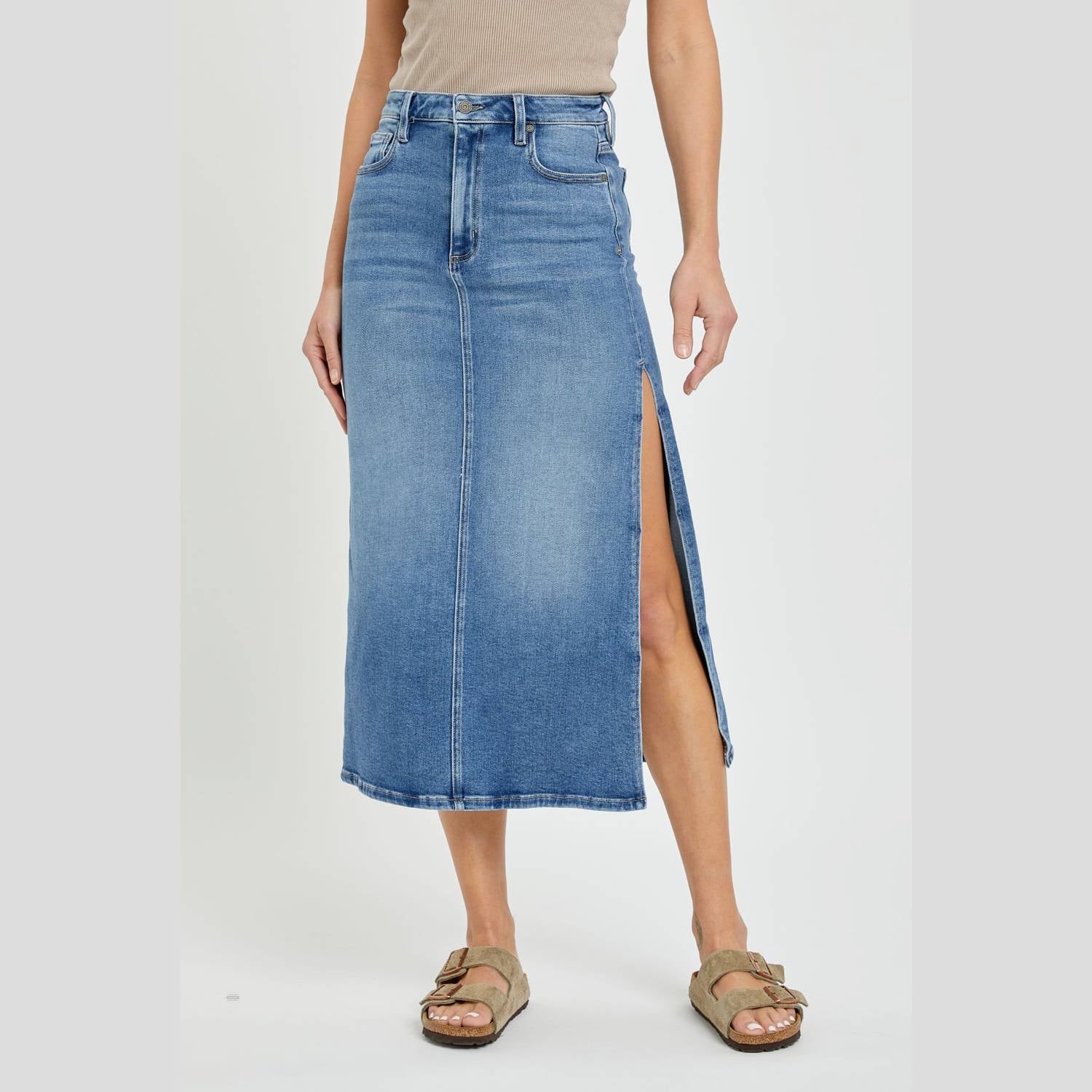 Hidden - Peyton Midi Skirt
