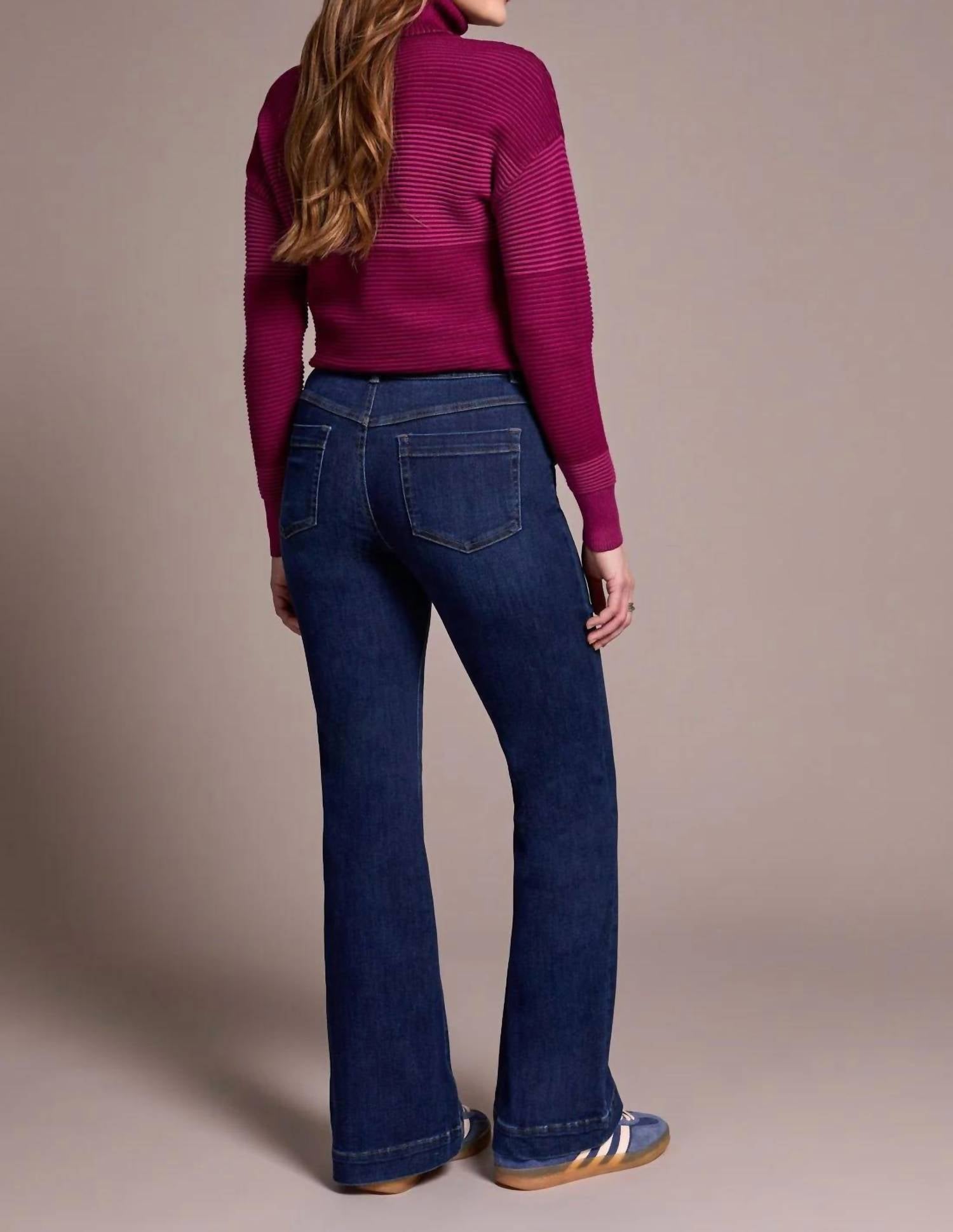 Tribal - Audrey Boundless Stretch Denim Pull On Flare Jeans