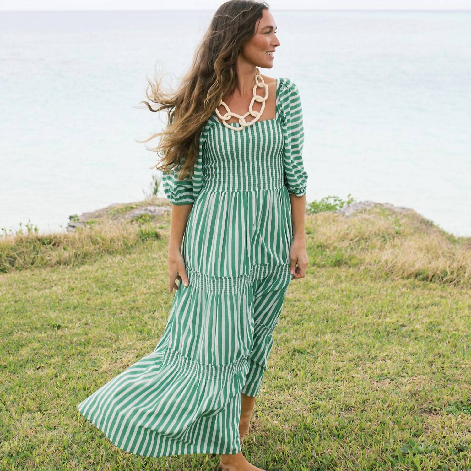 Sunshine Tienda - Stripe Tula Maxi Dress