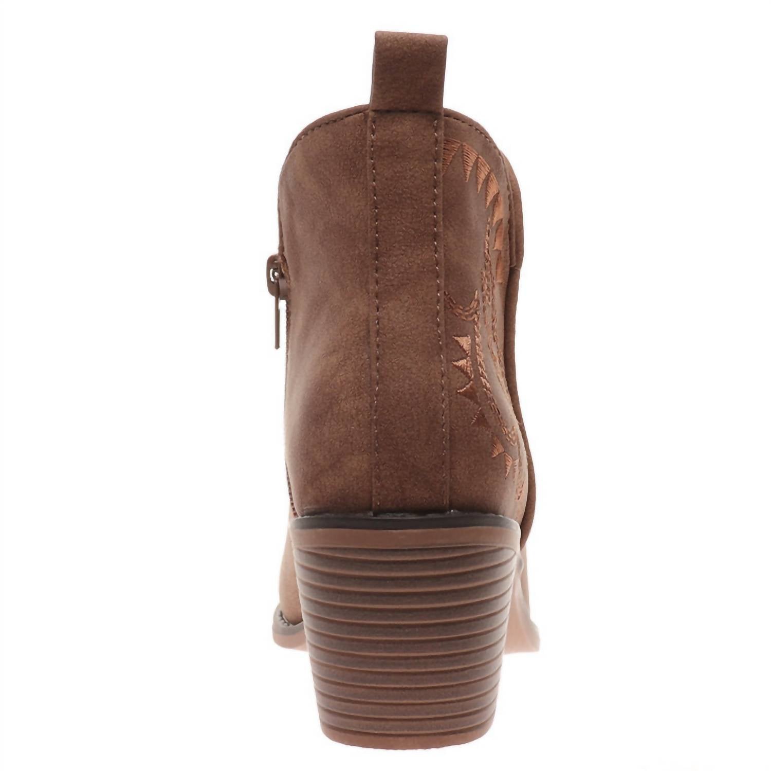 Pierre Dumas Women's Western Ankle Bootie in whiskey 2 - women's shoe - view 4