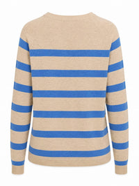 Zenana - Lightweight Wool Blend Striped Sweater
