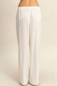 Golden - Domino Leopard Print Wide-leg Drawstring Pants
