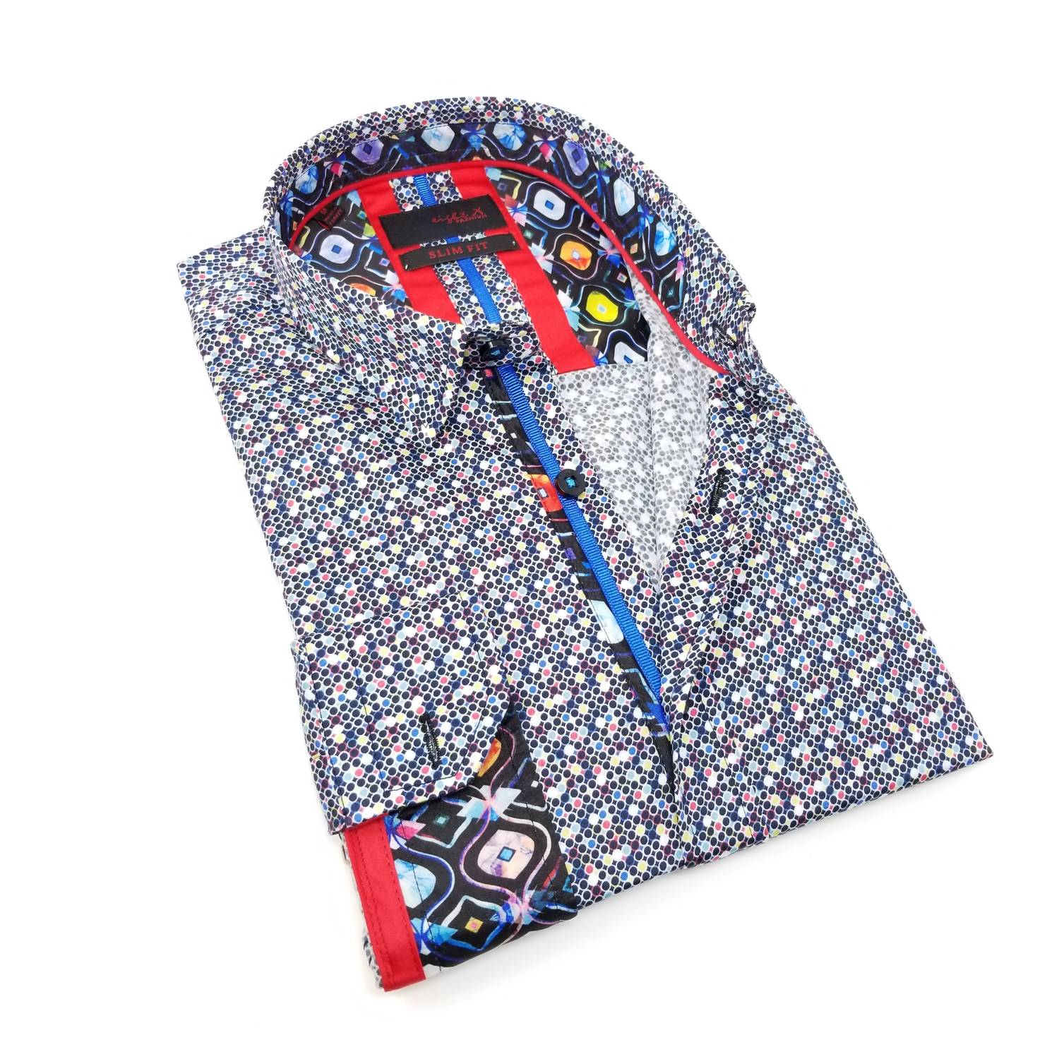 Eight X - Modern Dot Button Down Shirt