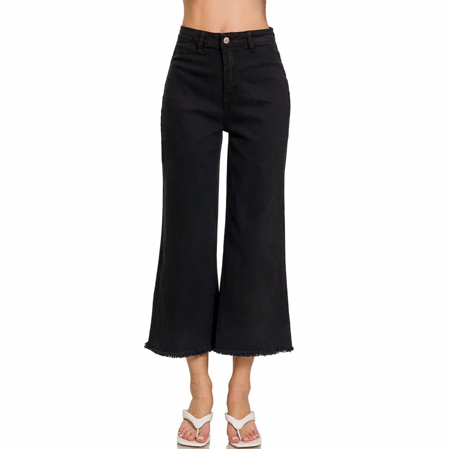 Zenana - Barb Cropped Jeans