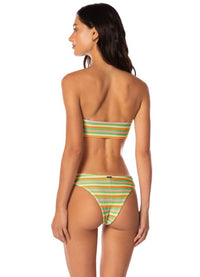 Maaji - Rainbow Stripe Iconic Low Rise Thin Side Bikini Bottom