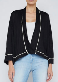 L'Agence - Becker Knit Crop Kimono Sweater