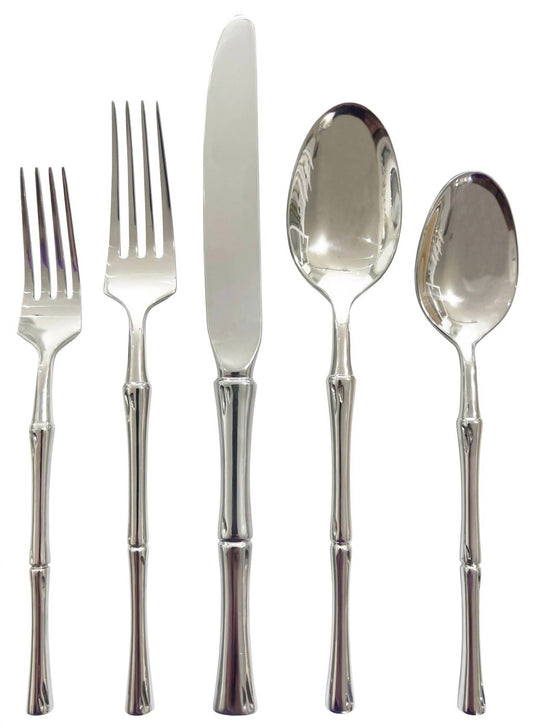 Godinger - Rattan Mirrored 20 Piece Flatware Set
