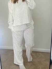 Sunkissed Coconut - Snowflake Long Sleeve Pajama Top