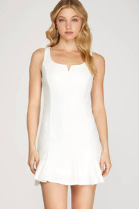 She + Sky - Honors Pleated Hem Dress