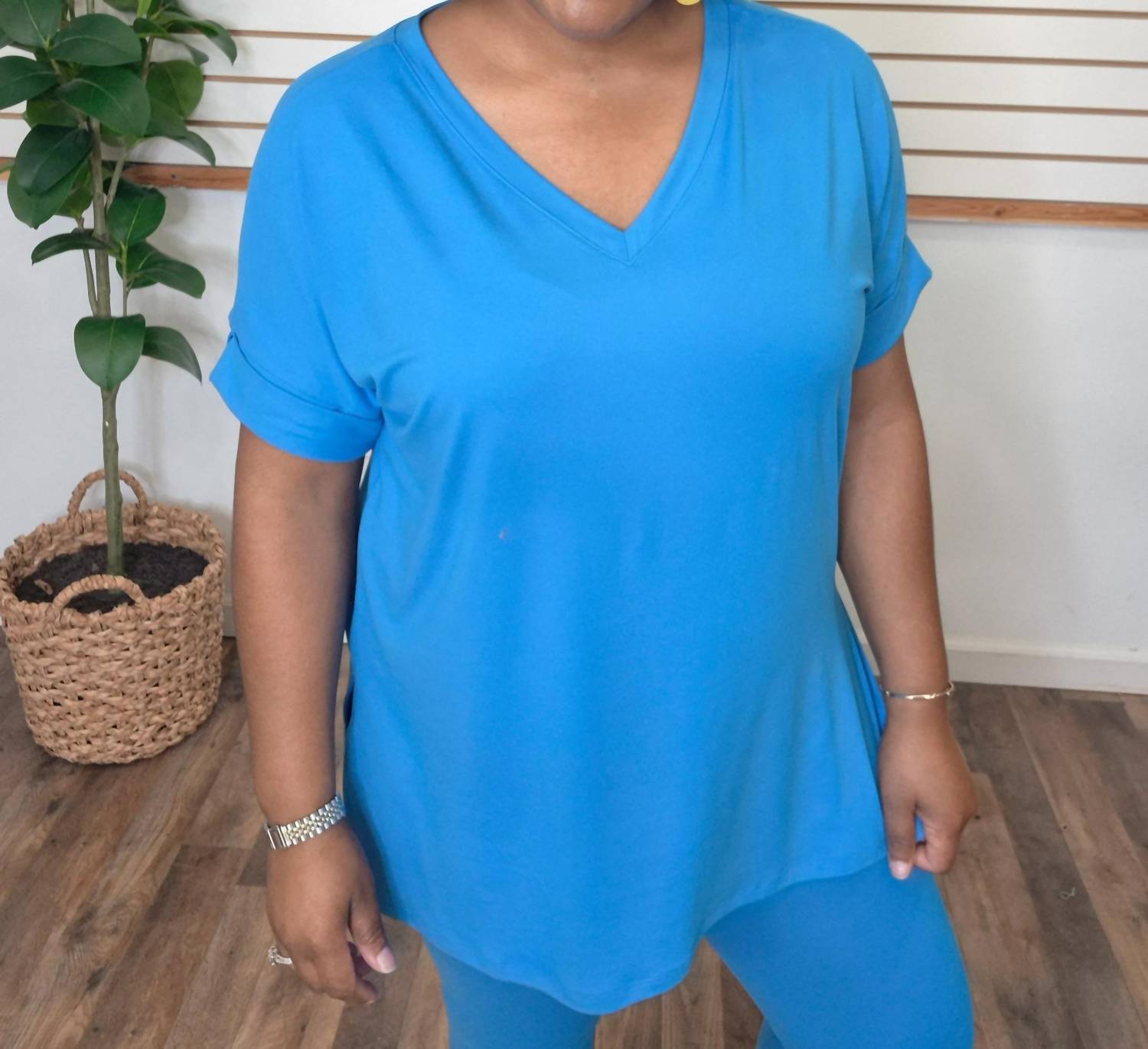 Zenana - Short Sleeve Lounge Set