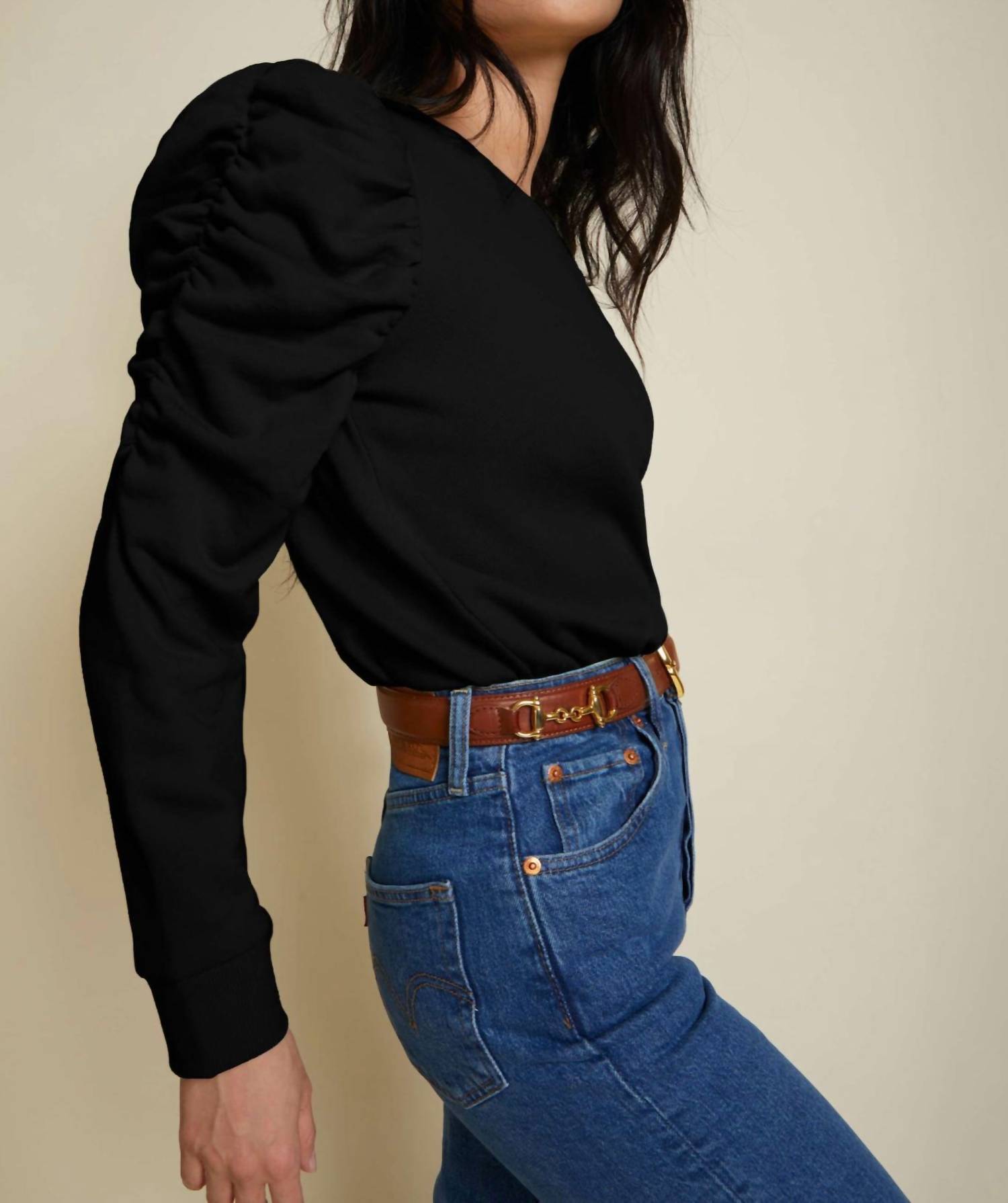 Nation Ltd - Perla Gathered Sweatshirt