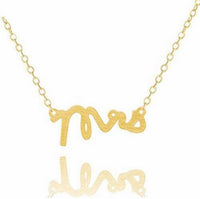 Harper & Jewels Women's Mrs Necklace in gold - women's jewelry