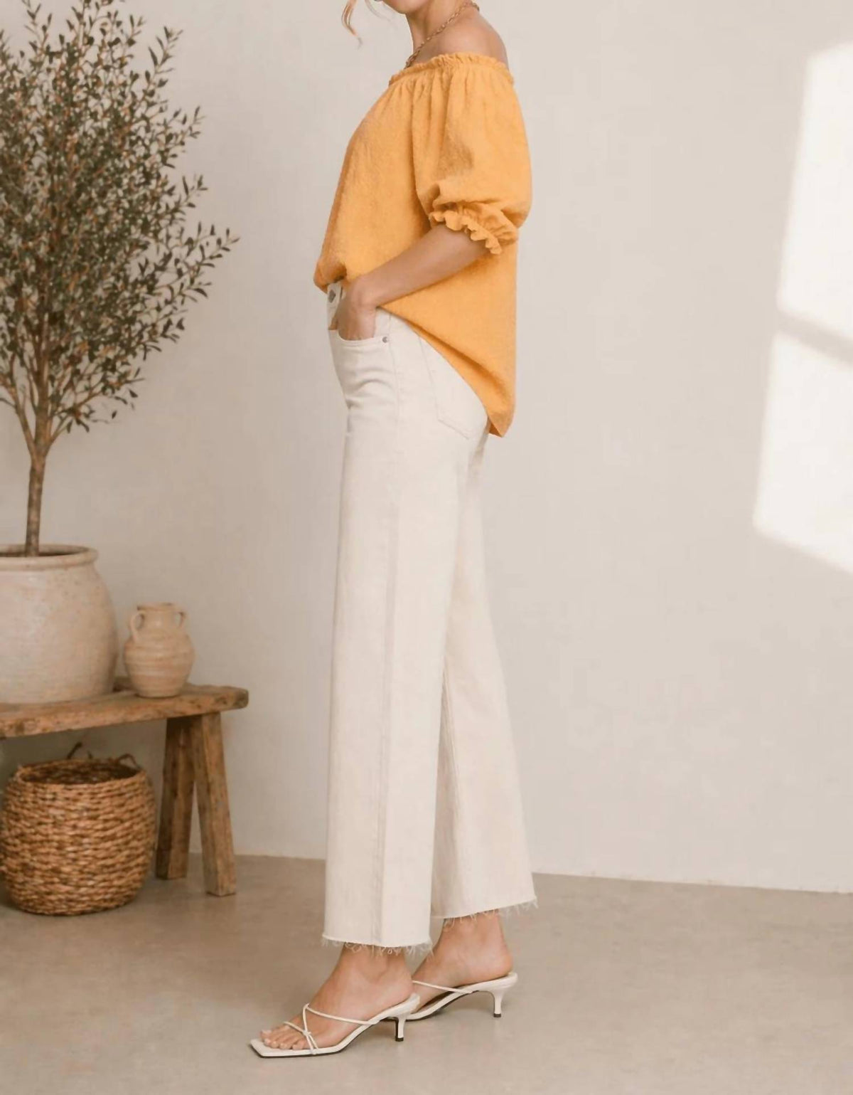 Vervet By Flying Monkey - Driftwood Coast Wide Leg Jeans