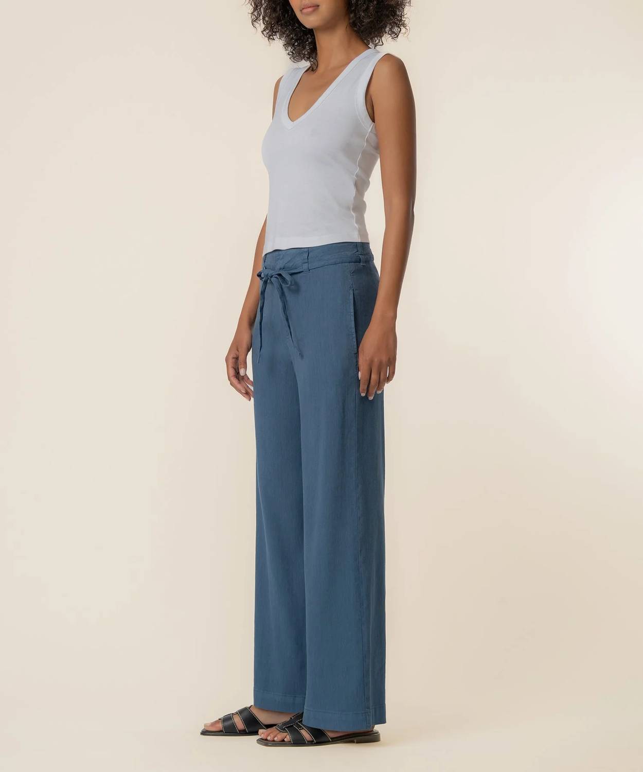 Kut From The Kloth - Meg Linen Wide Leg Pants