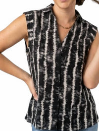 Apny - Ruffle Neck Tank Top