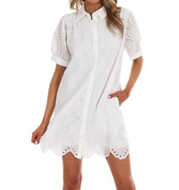 Jodifl - Women's Belong Together Eyelet Mini Dress