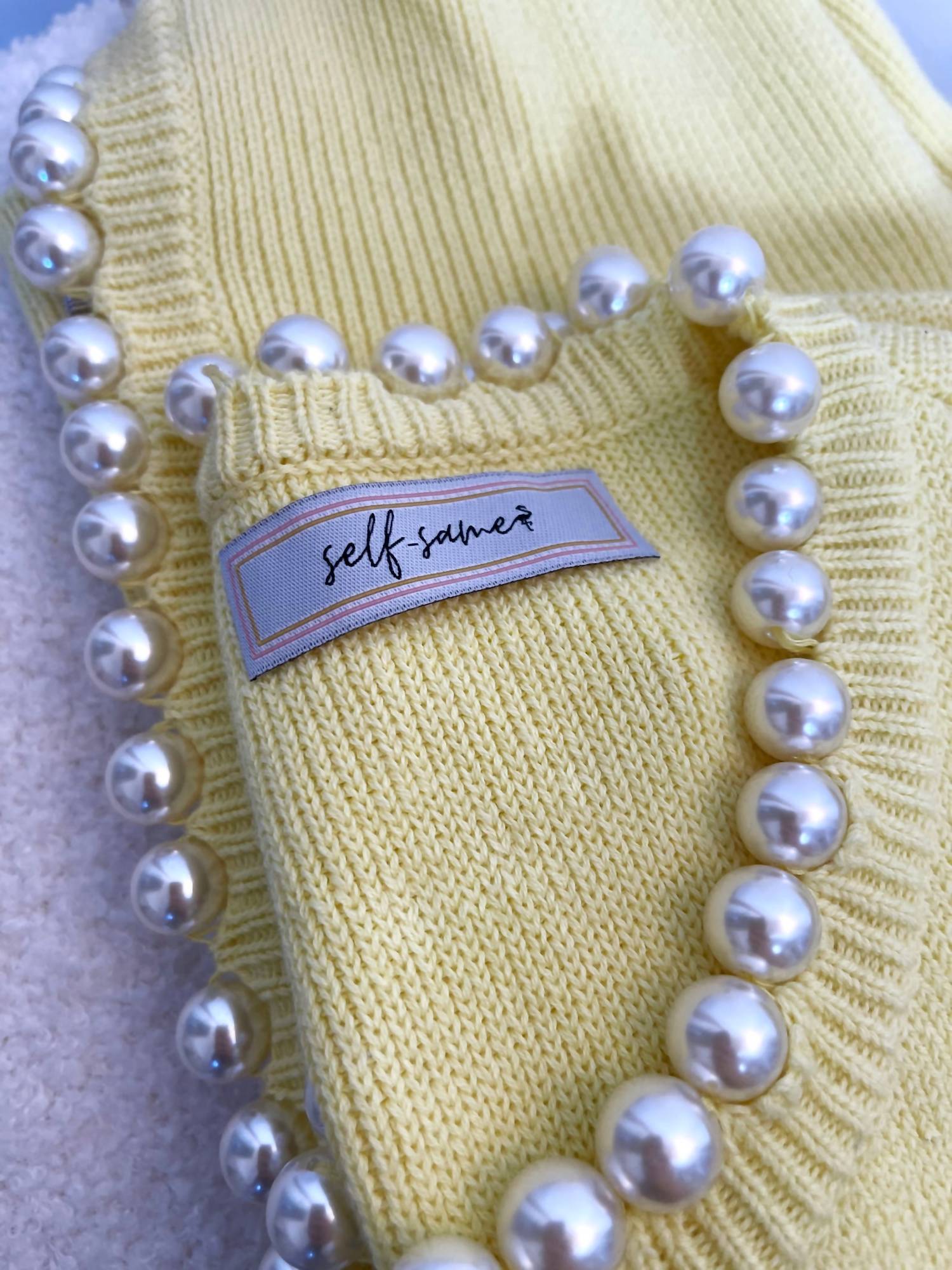 Self-Same - Charlotte Pearl Trim Cardigan
