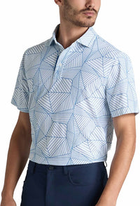 G/Fore - Geometric Tech Piqué Performance Polo Shirt
