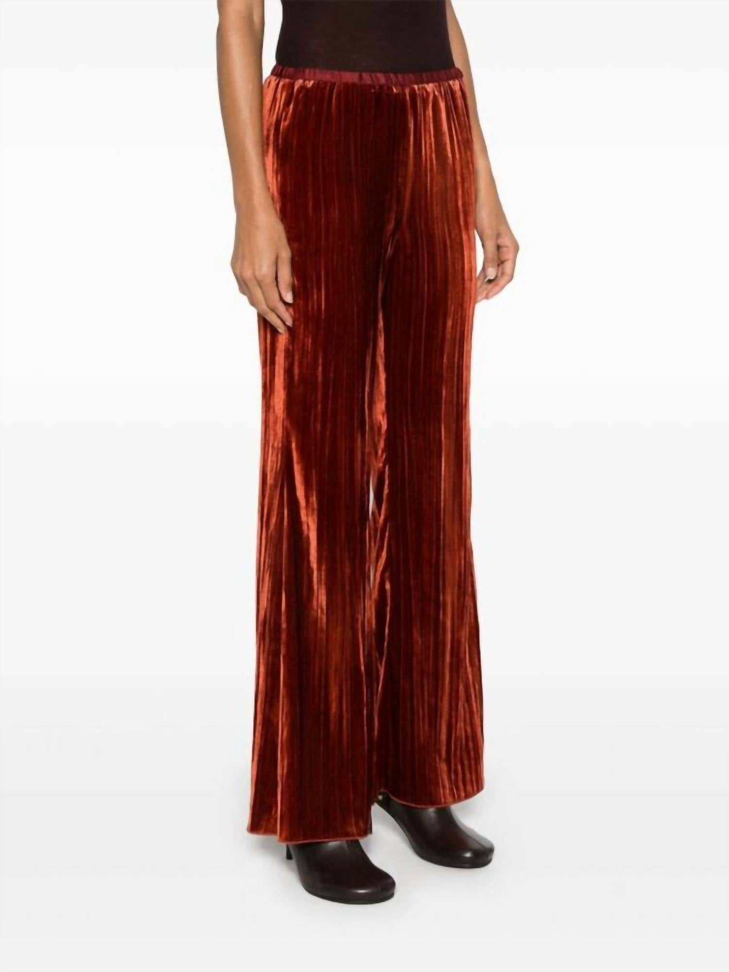 Forte Forte - Pliss Velvet Flare Pant