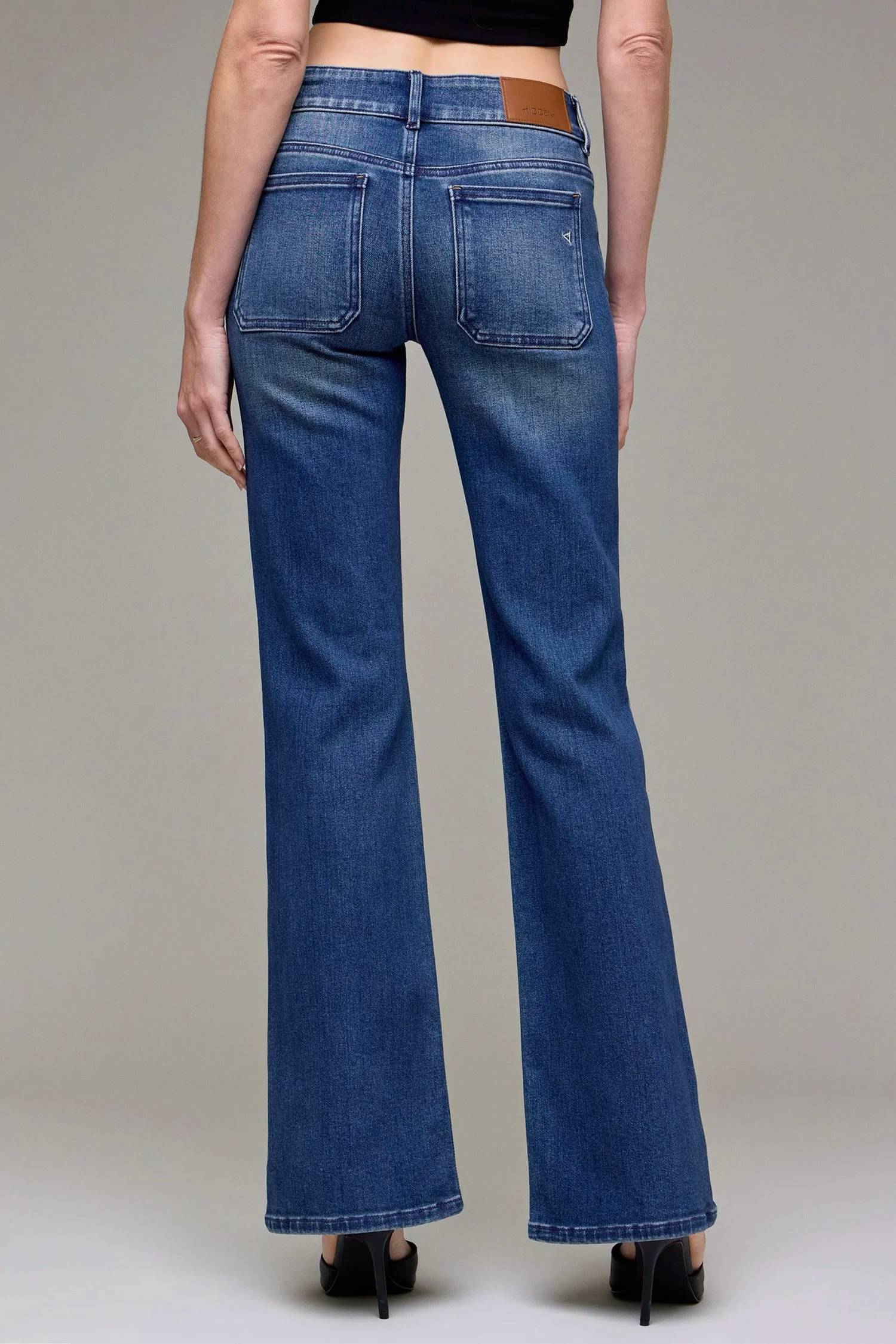 Hidden - Ryan Double Waistband Low Rise Jeans