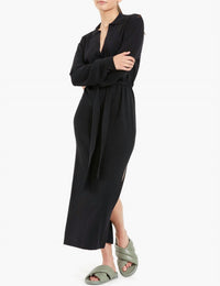 LIAM KNIT POLO MIDI DRESS
