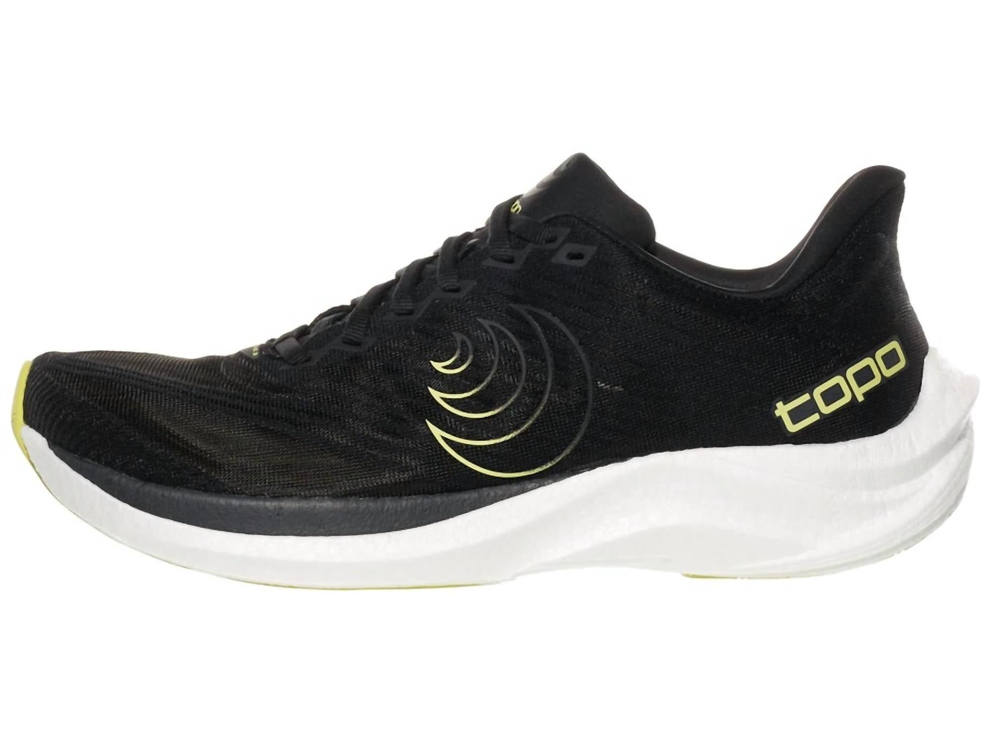 Topo Athletic Men's Cyclone 3 Athletic Shoes in black lime - men's sneaker