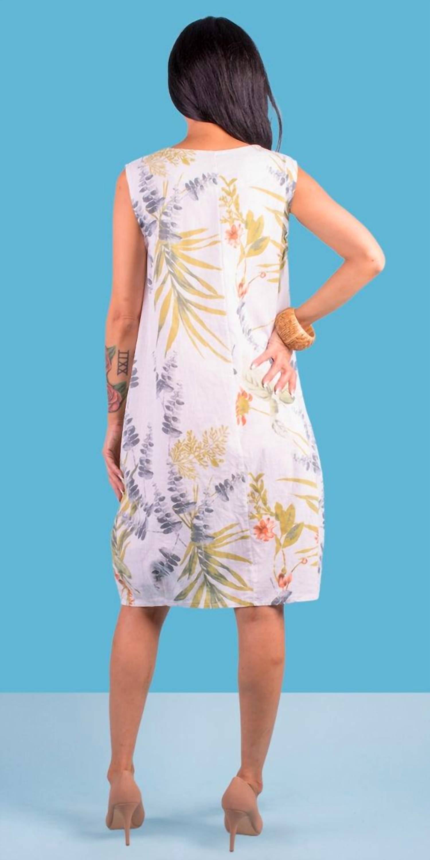 Gigi Moda - Ninfa Linen Mini Dress