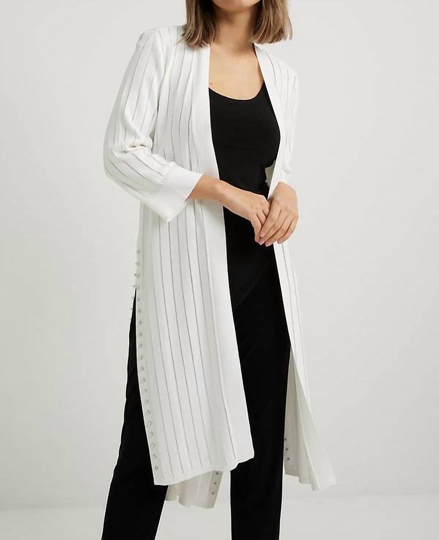 Joseph Ribkoff Vania Long Cover-up in vanilla - women's swimwear - view 5