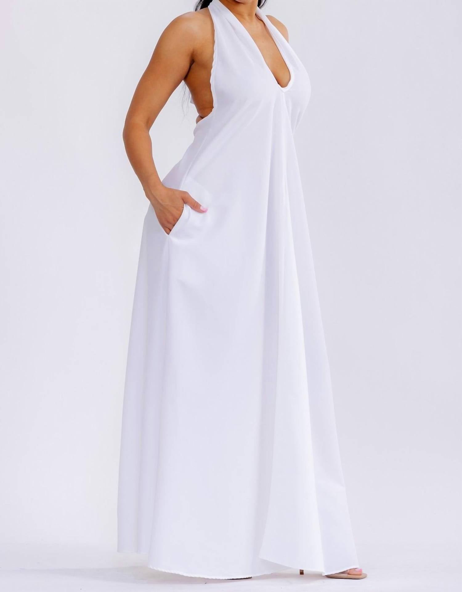 Karen T Design - Halter Neck Maxi Dress