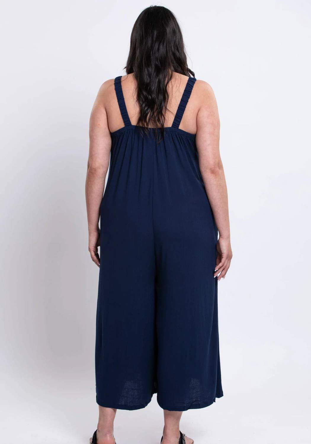 Blue Sky Clothing Co - Joanna Bamboo Linen Wide Leg Jumpsuit