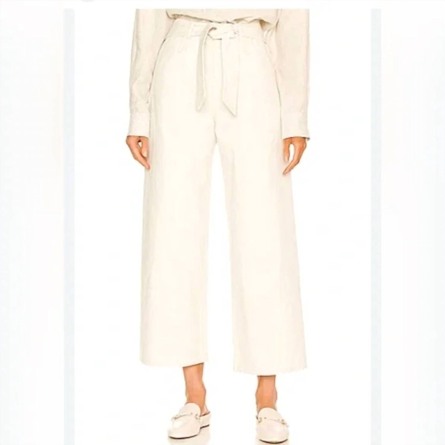 Marissa Webb - Bo Paper Bag Canvas Patched Boyfriend Pant