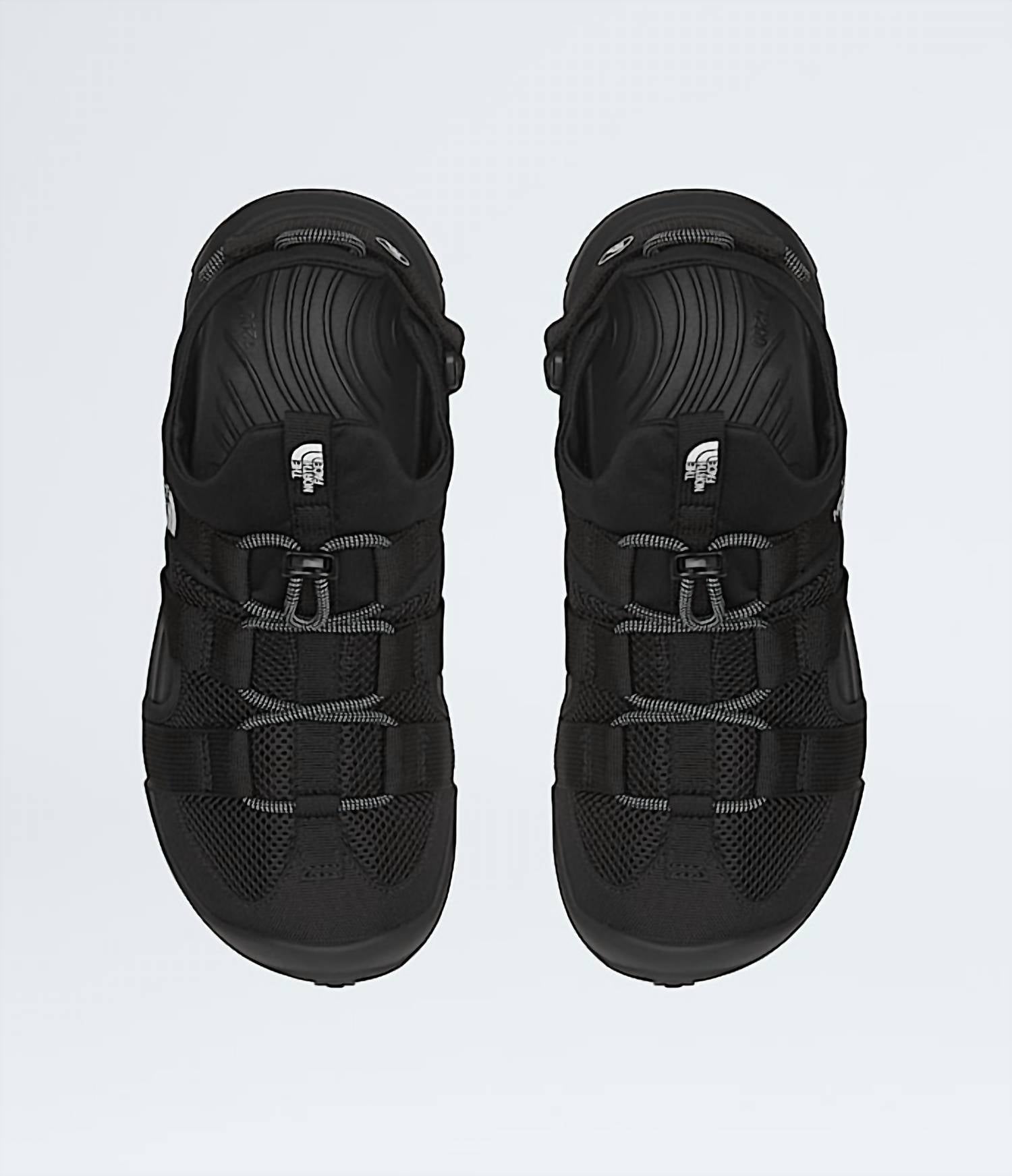THE NORTH FACE Men’s Explore Camp Shandals in black tnf black - men's sandal - detail view