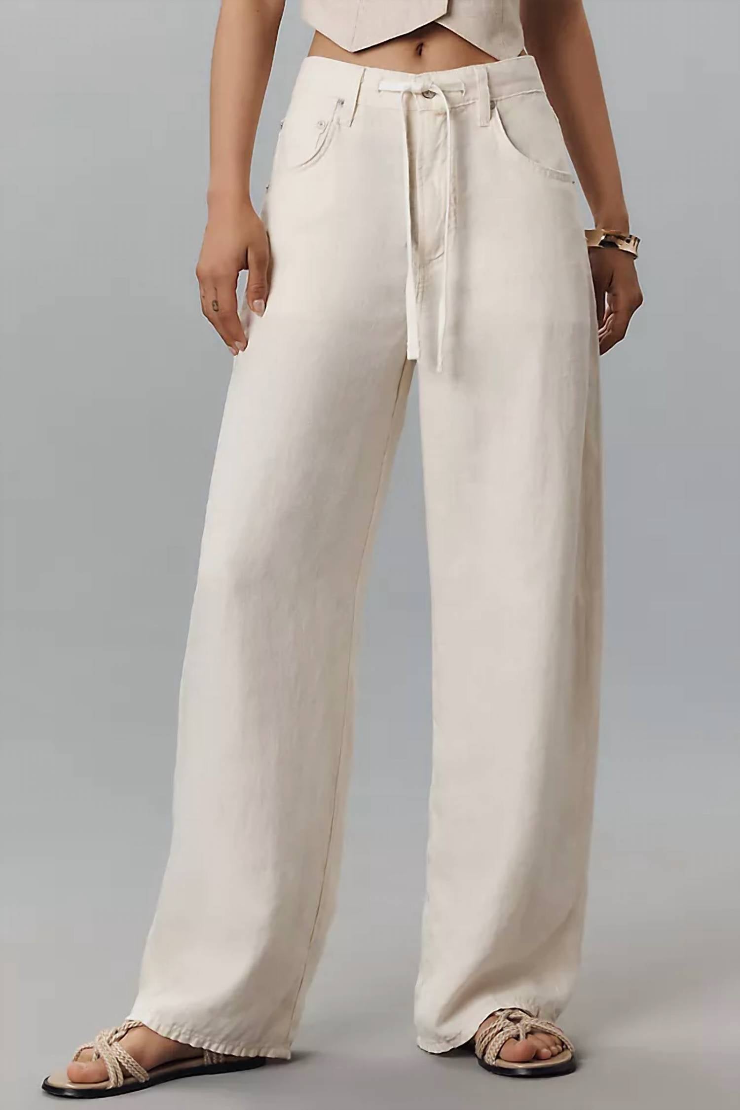 Citizens Of Humanity - BRYNN DRAWSTRING LINEN TROUSER