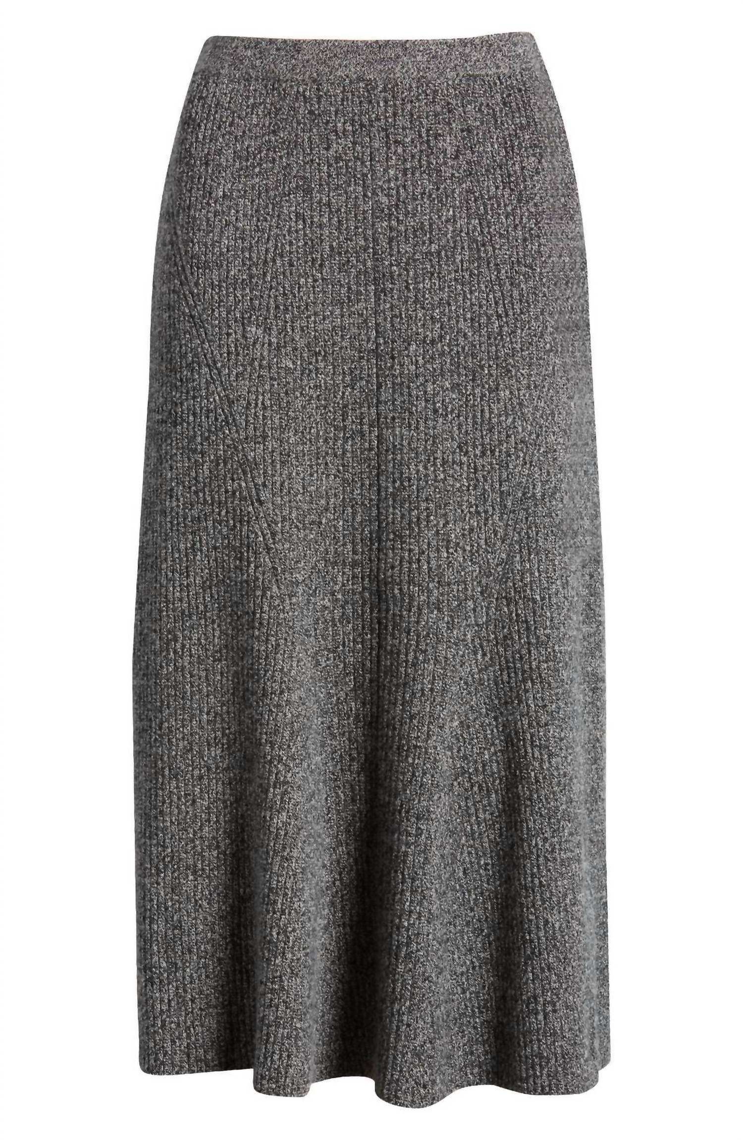KOBI HALPERIN Women's Femi Skirt in heather black - women's skirt - view 6