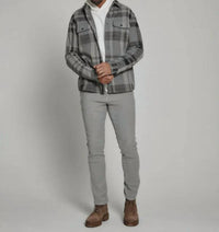 7Diamonds Men's Generation Long Sleeve Shirt in grey - men's jacket