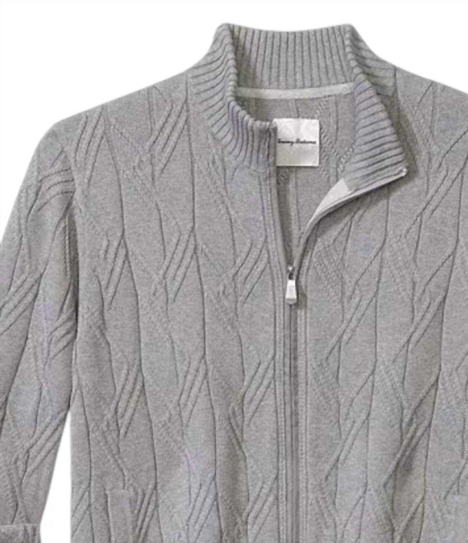 Tommy Bahama - Men's Capital Cable Full Zip Cardigan