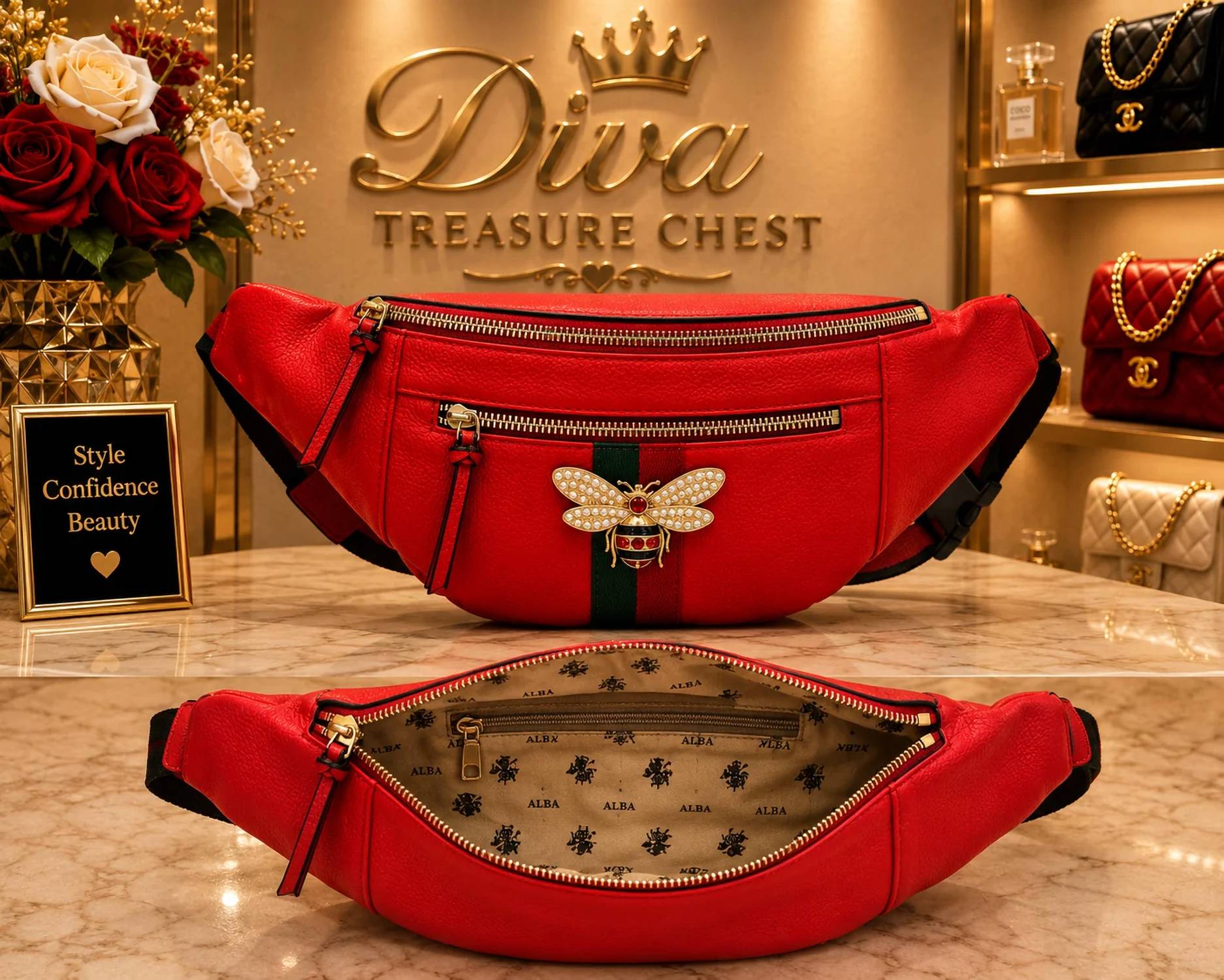 Alba Handbag - Women's Trendy Bee Bag