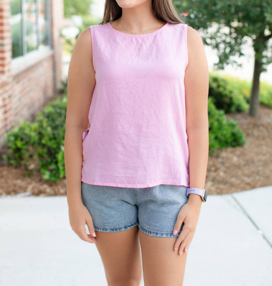 Charlie B - Women's Sleeveless Linen Top